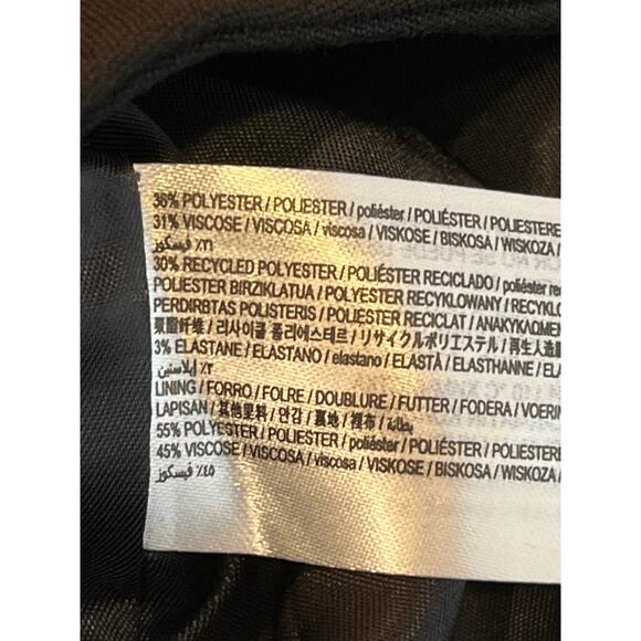 Mango NEW Women Large Black Sleeveless Hidden Button Blazer Vest - Picture 8 of 10